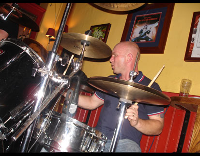 Jason on drums