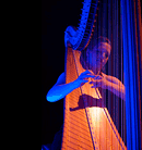 lady playing harp